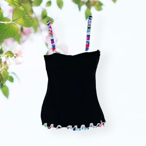 PROFILE by Gottex Ruffle Edge Underwire Top 32D - Picture 3 of 6